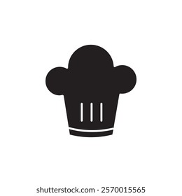 toque icon black and white vector outline sign