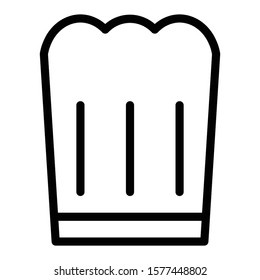 toque icon outline vector design