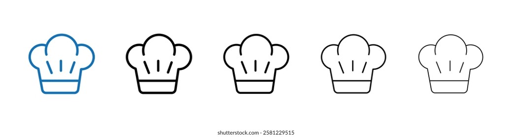 toque icon Outline vector logo for web ui