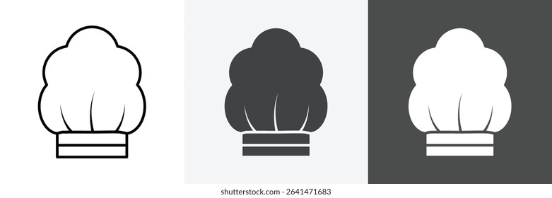 toque icon set vector art