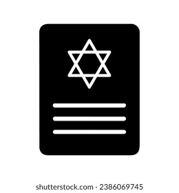 torah book icon design vector isolated