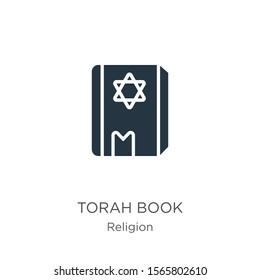 Torah book icon vector. Trendy flat torah book icon from religion collection isolated on white background. Vector illustration can be used for web and mobile graphic design, logo, eps10