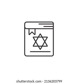 torah book icons  symbol vector elements for infographic web