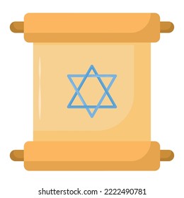 torah con estrella de david sobre blanco