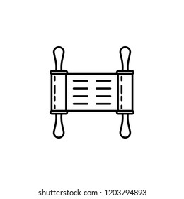 Torah icon. Element of Jewish icon for mobile concept and web apps. Thin line Torah icon can be used for web and mobile