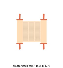 Torah icon flat style simple design