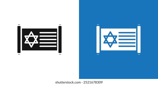 Torah icon Flat vector set outline