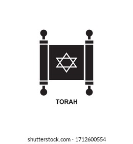 TORAH ICON , HEBREW ICON VECTOR