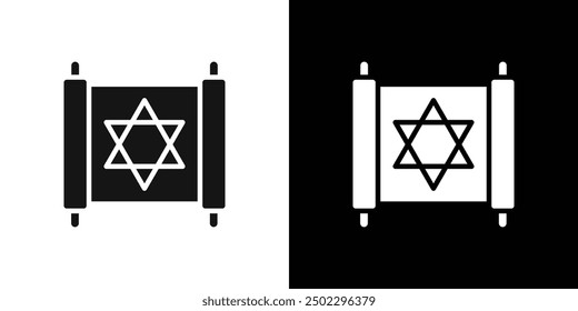 Torah icon logo set vector