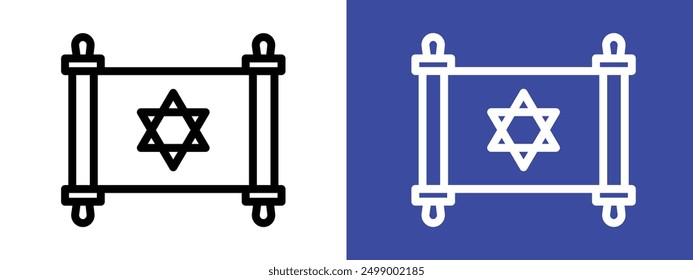 Torah icon logo sign set vector outline