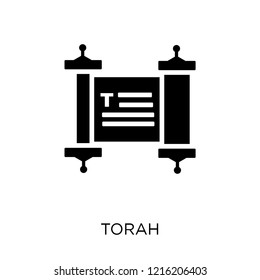Torah Icon Torah Symbol Design Religion Stock Vector (Royalty Free ...