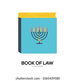 Torah icon vector. Torah sign on white background. Torah icon for web and app