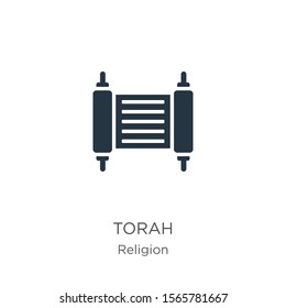 Torah icon vector. Trendy flat torah icon from religion collection isolated on white background. Vector illustration can be used for web and mobile graphic design, logo, eps10