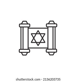 torah icons  symbol vector elements for infographic web
