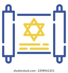 Torah Illustration Icons For web, app, infographic, etc