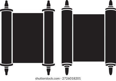 Torah scroll definir oração de religião. Ilustração de pergaminho conceito religioso e judeu
