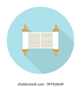 torah scroll. vector illustration