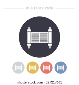 torah scroll. vector illustration