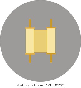Torah scrolls typical of the Jewish religion. illustration for web and mobile design.