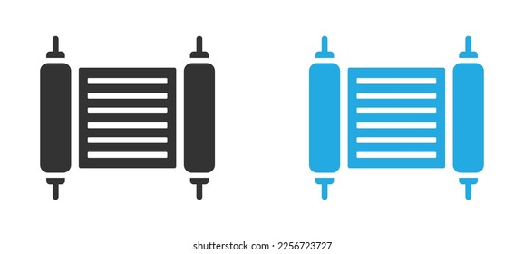 Torah vector icons set. Torah sign illustration