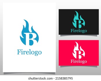 plantilla de diseño del logotipo de la letra B de la antorcha. letra inusual del vector de logotipo de antorcha. Elementos de plantilla de diseño de vectores para su aplicación o empresa.