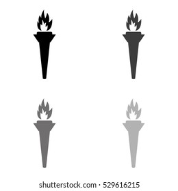 Torch -  Black Vector Icon