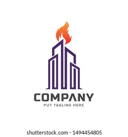 Torch business creative logo for champion