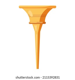 Torch cup, symbol sport games. Icon vector cartoon style