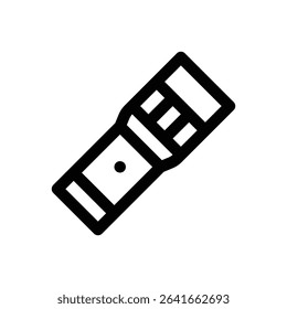 Torch. Editable stroke vector icon.