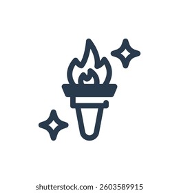 Torch for Expedition Vector Icon