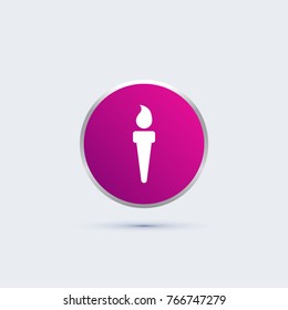 Torch with fire icon