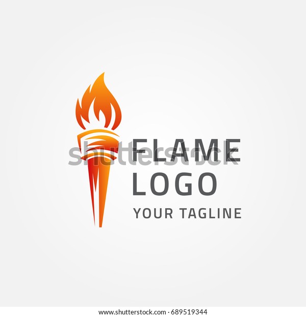 torch fire logo vector\
icon