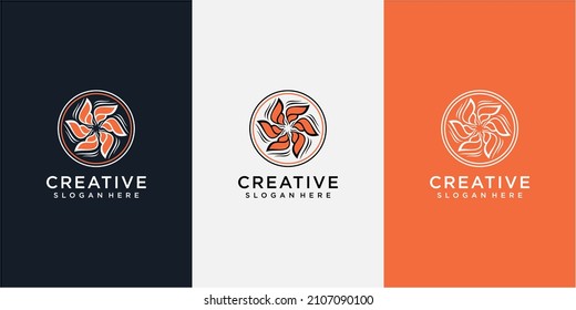 Fackelflamme Community Logo Design Konzept für Ihr Unternehmen. F-Flamme-Logo-Design