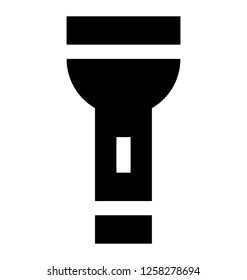 Torch, flashlight glyph icon