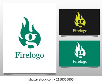 torch G letter logo design template. torch logotype vector unusual letter. Vector design template elements for your application or company.