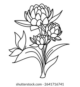 Torch Ginger flower vector isolated