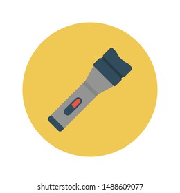torch glyph flat vector icon