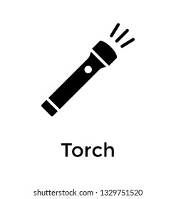 Torch glyph icon vector 