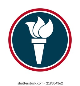 torch graphic design , vector illustration