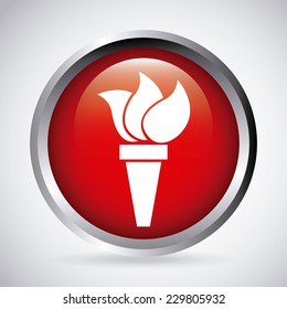 torch graphic design , vector illustration