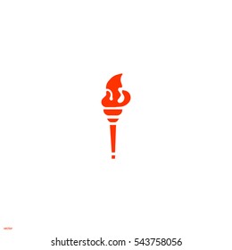 Torch, hand, icon