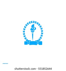 Torch, hand, icon