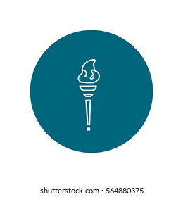 Torch, hand, icon