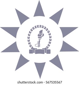 Torch, hand, icon