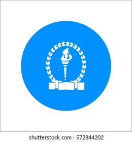 Torch, hand, icon