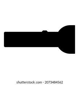 Torch icon black color vector illustration flat style simple image