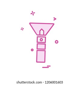 Torch icon design vector