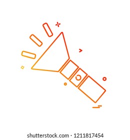 Torch icon design vector