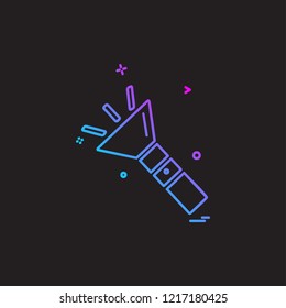 Torch icon design vector
