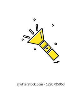 Torch icon design vector